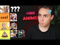 Enfin ma tier list animes 180 animes