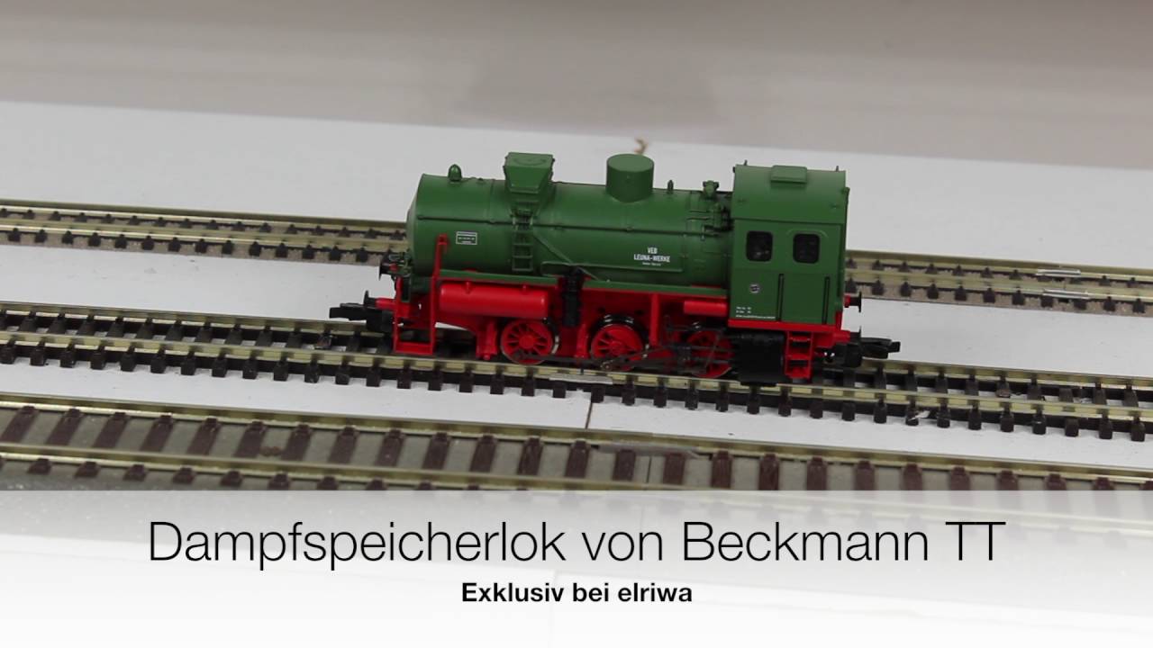 Dampfspeicherlok von Beckmann TT mit optionalem Sound und SD-Kupplung