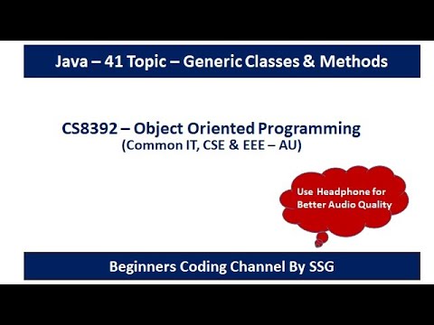 Java Generic Classes & Methods | Programs for Single and Two Data Types ...