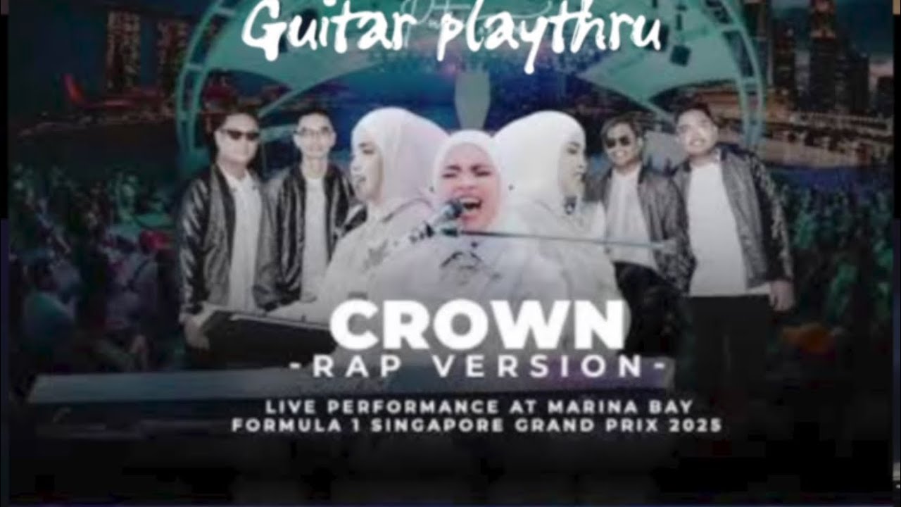 Puteri Ariani - Crown extended live , Guitar cover