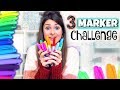 3 MARKER CHALLENGE with SHARPIES!