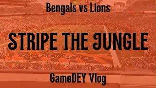 Bengals vs Lions Game Vlog! STRIPE THE JUNGLE!