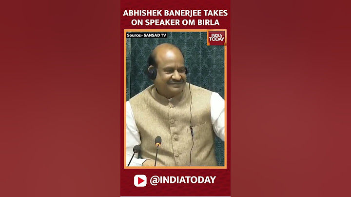 Abhishek Banerjee Takes On Speaker Om Birla | Parliament Session