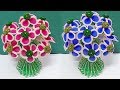 Guldasta from Plastic Bottle and  Foam flower at home (part-1) | Best out of waste