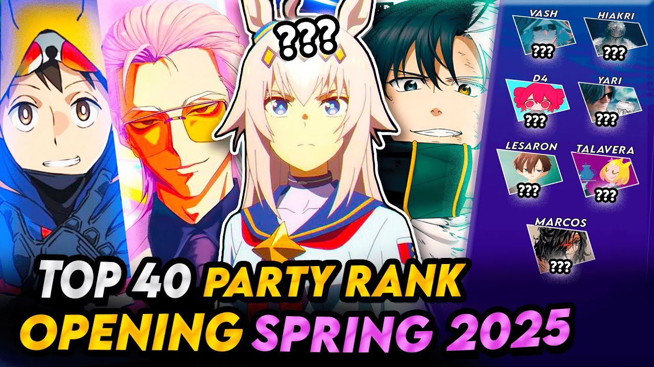 TOP 40 Anime Openings SPRING 2025 🌸 (Party Ranking) | Lesaron