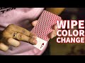 Easy WIPE Color Change -  Card Trick Tutorial