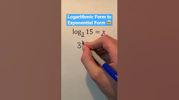 Logarithmic Form To Exponential Form Shorts Algebra Math Maths Mathematics Education Learn 