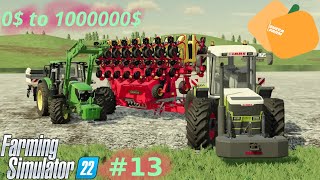 Sowing sunflowers with Claas Xerion 3000 Series | 0$ to 1000000$ | Episode 13 | Farming Simulator 22