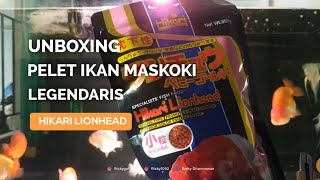 Unboxing Pelet Ikan Maskoki Legendaris Hikari Lionhead