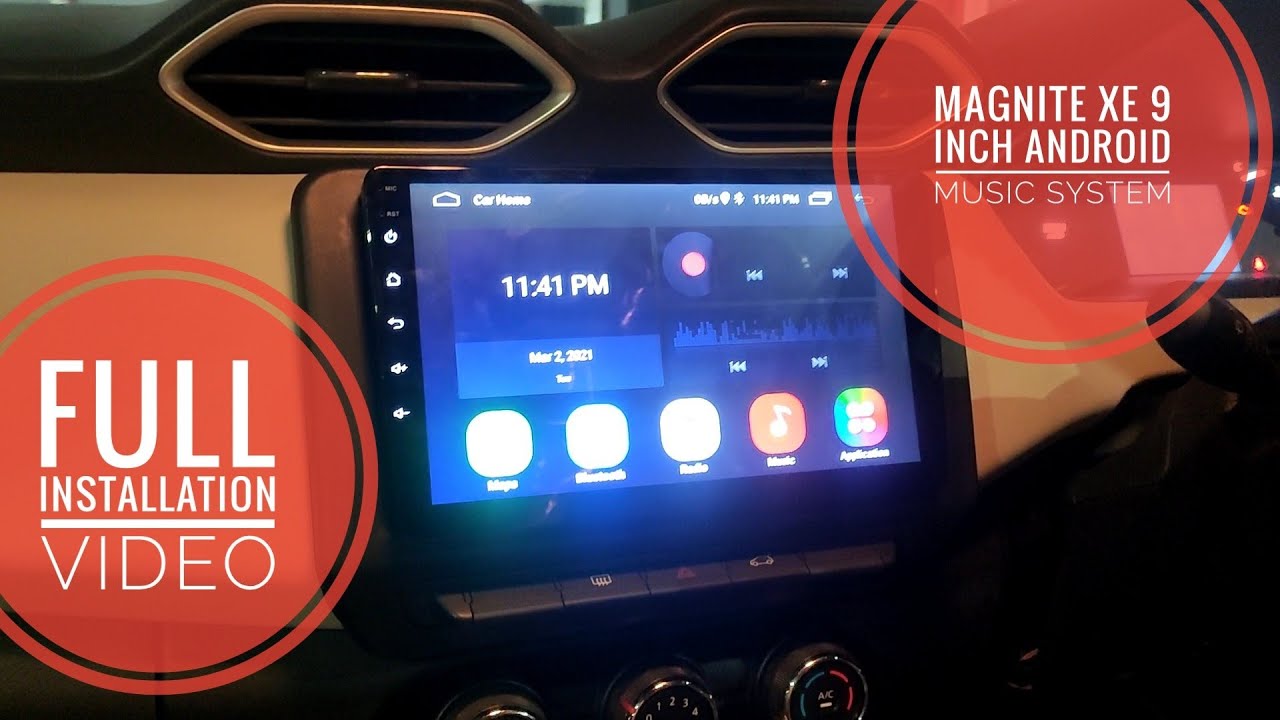 Finally NISSAN Magnite XE 9 inch android music system Seat cover full