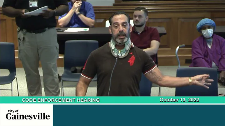 Gainesville Code Enforcement Special Magistrate - 2022-10-13 | GNV FL