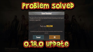 PUBG MOBILE 0.18.0 UPDATE PROBLEM SOLVED VERY EASY ||🛑 HOW TO DOWNLOAD INTERNAL FILE