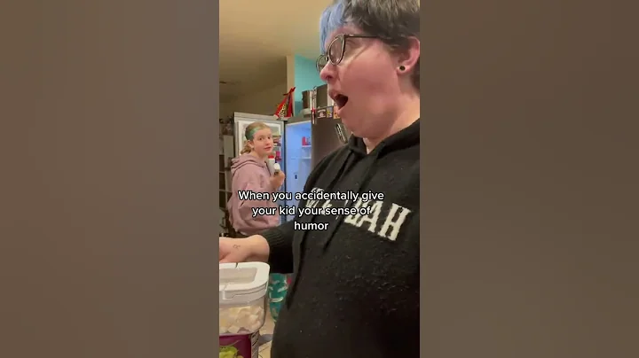 I know where she gets her sense of humor.    #mommacusses #funny #momlife #parenting