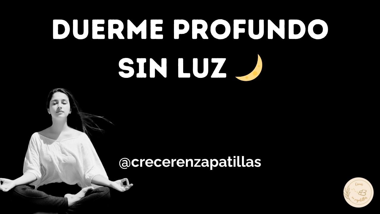 Duerme en minutos sin luz • Pantalla Negra • Calma tu Mente y Descansa ...