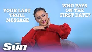 Amber Davies plays Quickfire