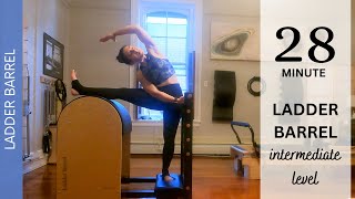 FULL BODY PILATES LADDER BARREL | 28 Min | Intermediate Level