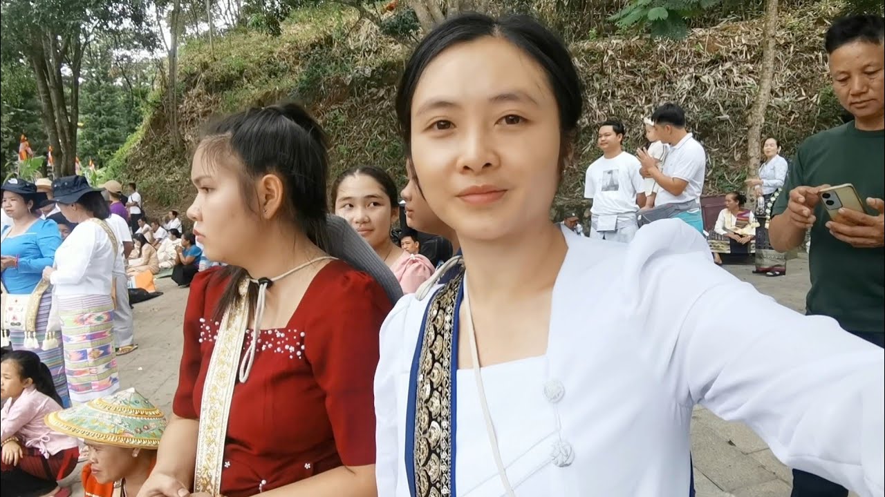 งานบุญเมืองลาep2บรรยากาศตอนเช้าพาชมตลาดก่อนกลับเชียงตุงค่ะ