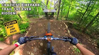 41 Gap Jumps and Drops in one trail! | Mountain Biking Nosferatu trail | Empire 47 Quebec, Canada