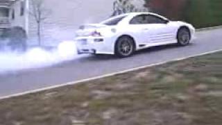 2000 Mitsubishi eclipse GT Short Burnout