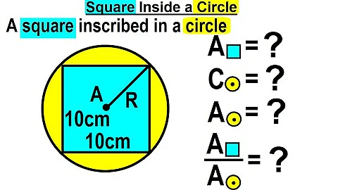 Geometry - Ch. 6: Circles (4 of 39) Square Inside a Circle