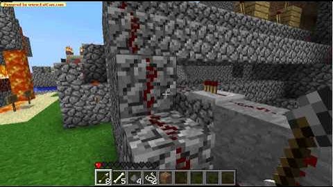 Minecraft Lava Draw bridge, with XOR