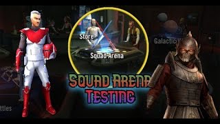 Squad Arena: Test Gar Saxon vs Darth Bane