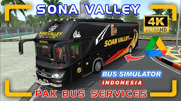 PAKISTANI BUS SKIN FOR BUSSID | 4K LIVERY SONA VALLEY  SRIKANDI BUS 