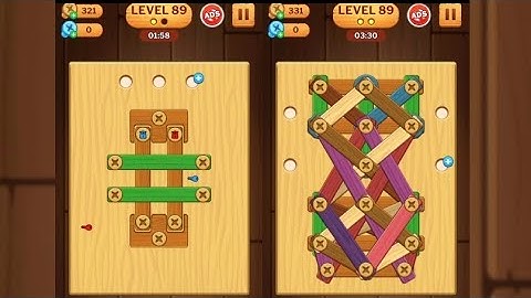 Screw Puzzle: Wood Nut & Bolt - Level 89