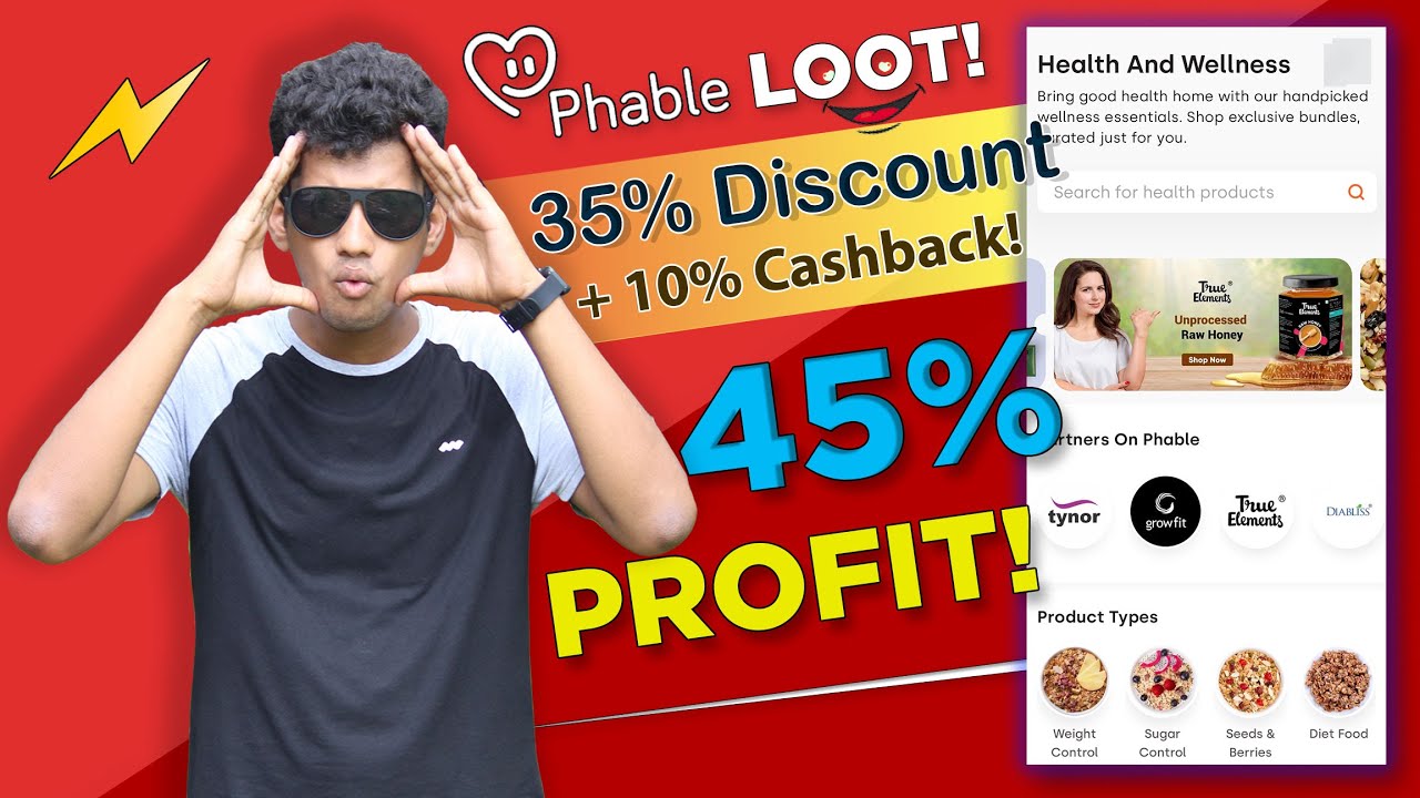 45% Profit on Phable Health & Wellness + Use 50% Phable Wallet Cash For Extra Discount - New Offer