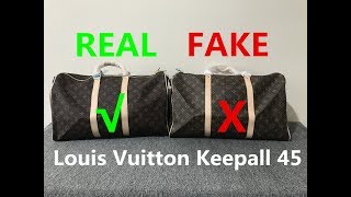 LV KEEPALL 50 REVIEW + FAKE VS REAL COMPARISON TO LV KEEPALL B REPLICA