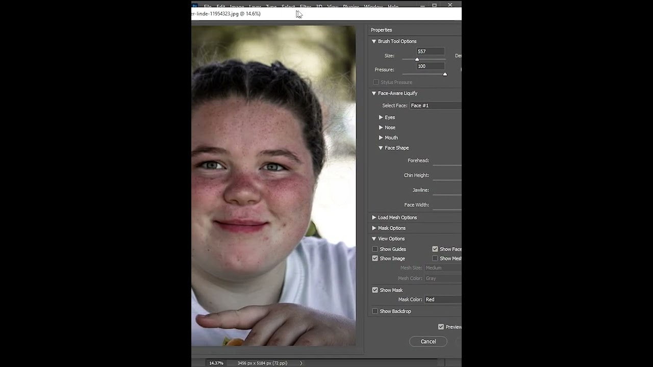 how to make slim face in photoshop | 