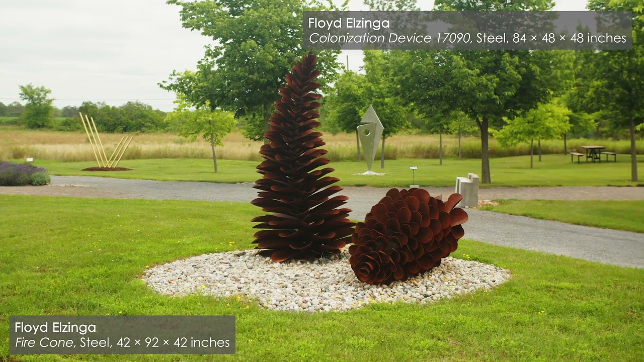 Pine Cones by Floyd Elzinga in the Oeno Sculpture Garden in Prince Edward County, Ontario, Canada