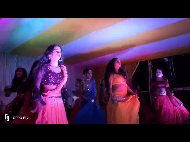 more Raja leke Dhol Baja Devi ka song stage show class=
