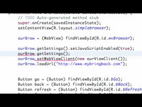 Android Application Development Tutorial   092   WebView Settings