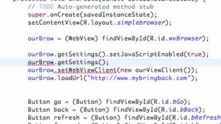 Android Application Development Tutorial   092   WebView Settings