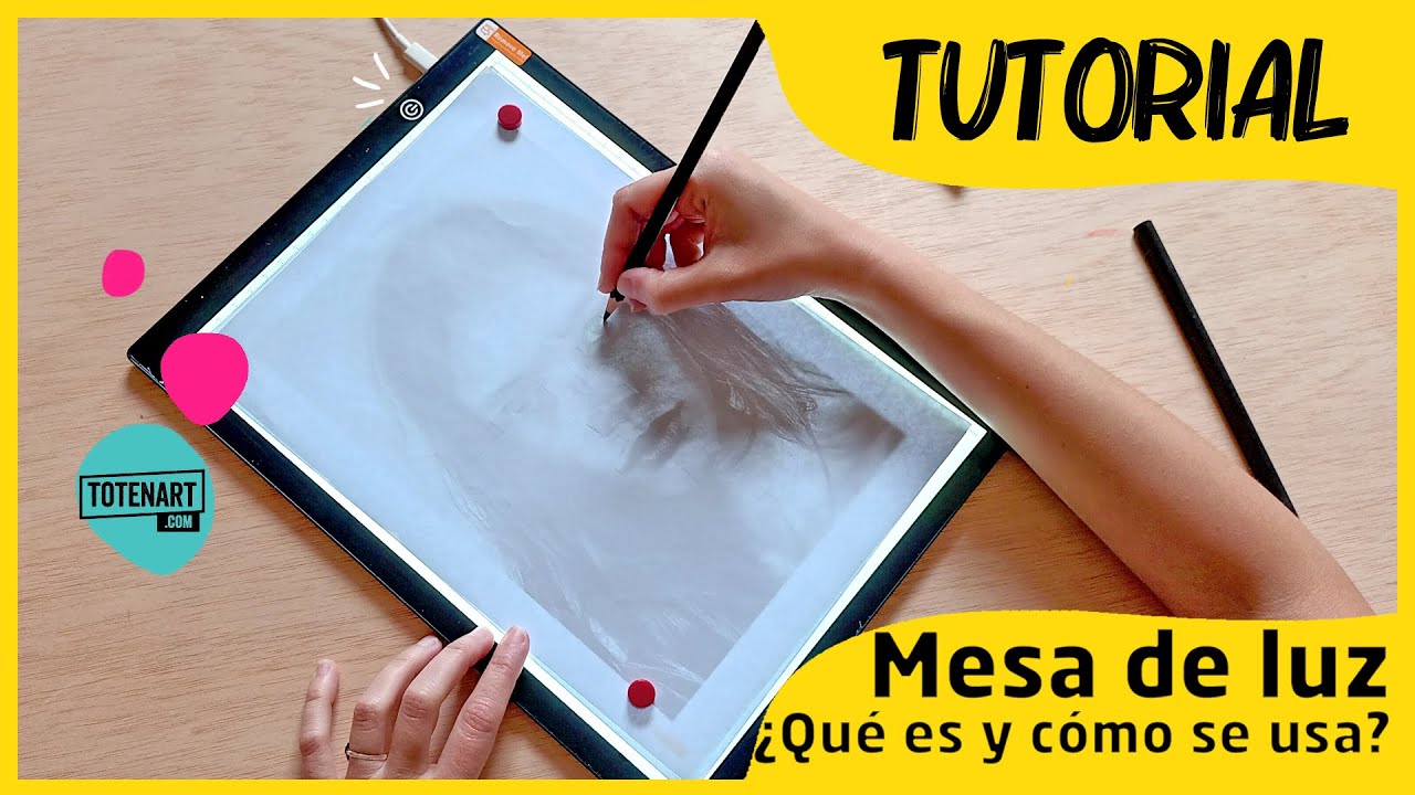 Mesa de Luz para Calcar A3, LED Tableta de Luz Dibujo, USB - Ahora  Montessori