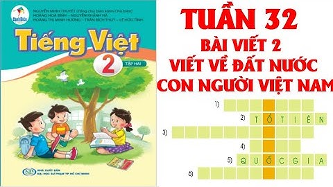 TIẾNG VIỆT LỚP  2. TUẦN 32: BÀI VIẾT 2. VIẾT VỀ ĐẤT NƯỚC CON NGƯỜI VIỆT NAM .SÁCH CÁNH DIỀU