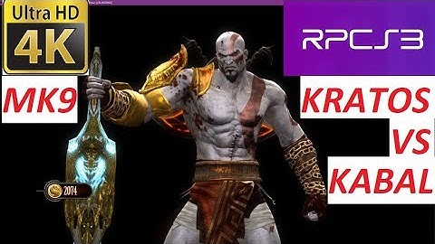 PS3 Emulator-RPCS3-LLVM-VK-0.0.4- 4K God of War 3 kratos in Mortal kombat 9 komplete edition ingame