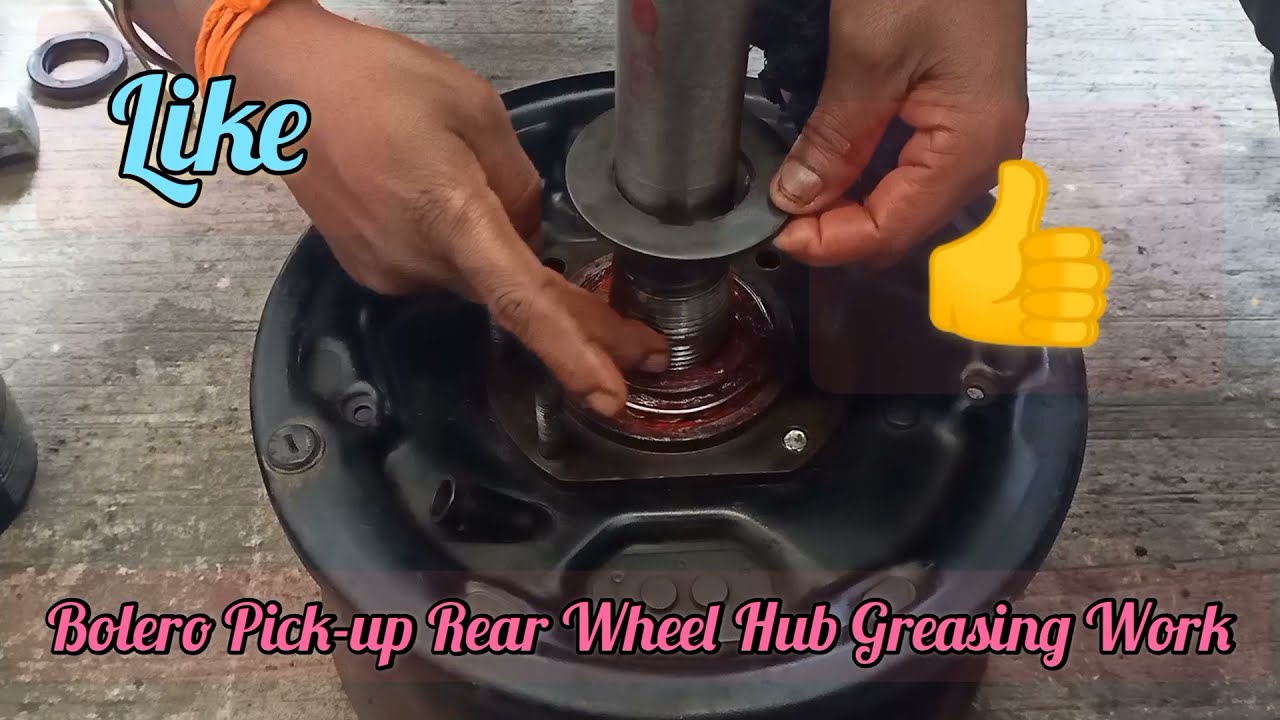 Mahindra Bolero Pick-up Rear Wheel Hub Greasing Work...