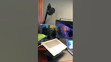 Desk setup #working #idea #setup #computer #table #dev #macbook #monitor