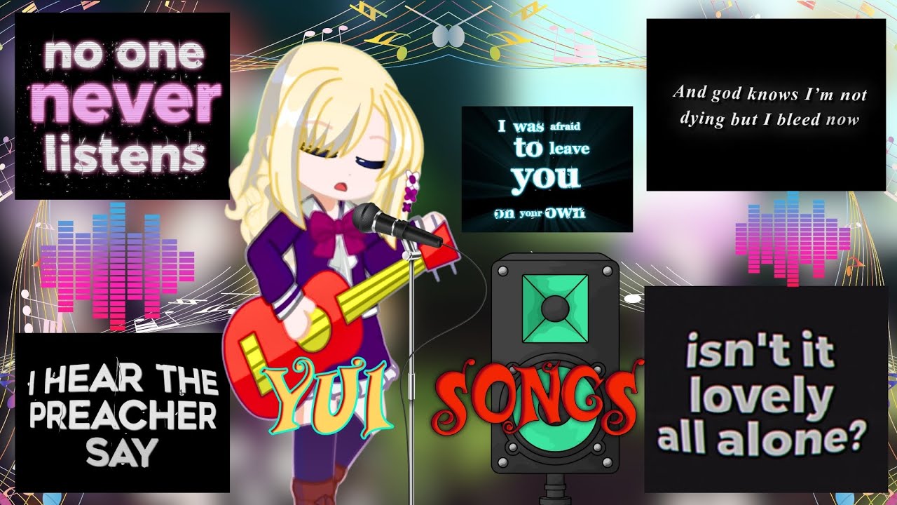 Diabolik lovers react to Yui Komori's 🎀 songs 🎶 || Yui. as... REQUESTED SONGS!