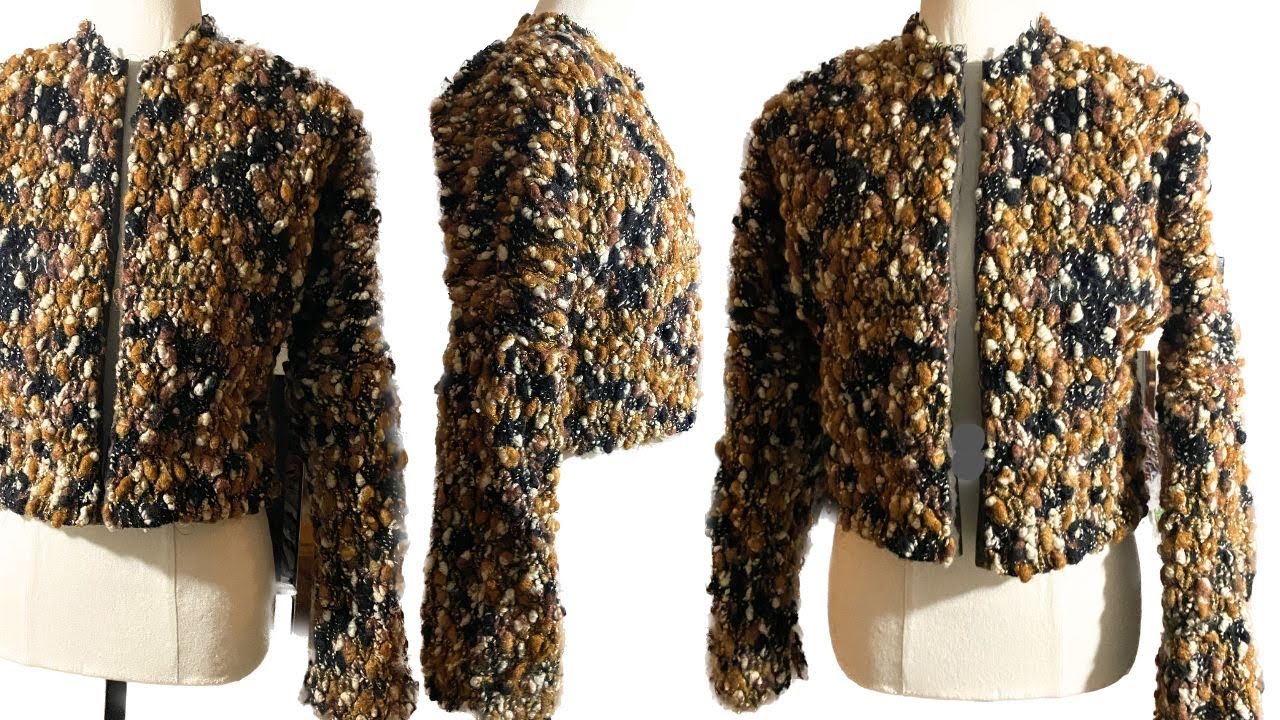 Make a Wool Knit Chanel Jacket 🧥 Burda 6123 