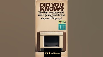 Did You Know? The First Commercial Video Game Console Was Magnavox Odyssey ?