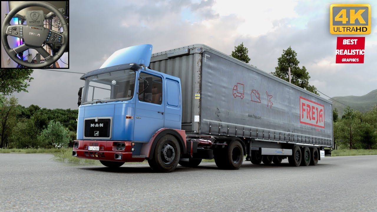 ETS2 Mods MAN F8 Realistic Driving Ultra Graphics