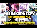 NEW UPDATE! NEW YAE SAKURA EXPY IN VERSION 4.2 | 3.6 RERUN BANNERS & MORE - Honkai Star Rail