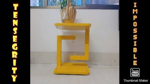 How to make Tensegrity Table | Impossible Floating Table | Tensegrity Table