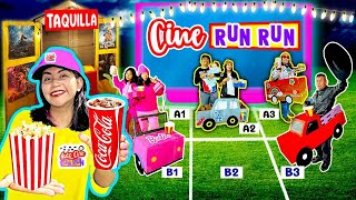 🚗 AUTO CINE RUN RUN en MI PATIO 🍿 CARRITOS DE CARTÓN🚙 DULCERÍA Y TAQUILLA |CONNY MERLIN