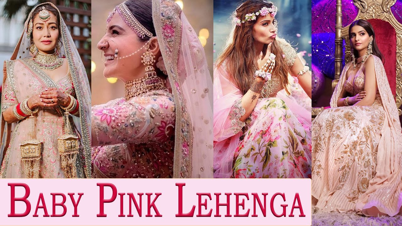 Beautiful bridal Lehenga Colour combination Ideas || Pink bridal lehenga  designs - YouTube