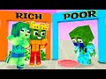 Monster School : Baby Zombie x Squid Game Doll Rich and Poor Run Challenge - Minecraft Animation