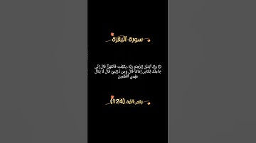 سورة البقرة الآية 124 #القرآن_الكريم #المصحف #دويتو #bitcoin #bitcoinnews #funny #freefire #foryou